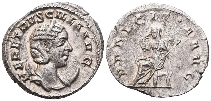 Herennia Etruscilla Augusta (249-251) Antoninianus, Rome, 249-250; Ar (4,40 G; 21,4 MM; 6 H)