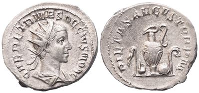 Herennius Etruscus, Antoniniano sotto Traiano Decio, Roma (250–251), AR