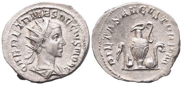 Herennius Etruscus as Caesar, Antoninianus struck under Trajan Decius, Rome, 250-251; AR (4,52 g; 21,6 mm; 12 h)
