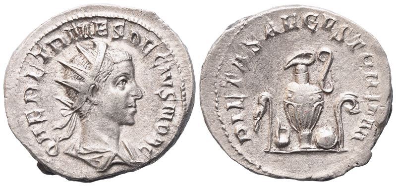 Herennius Etruscus, Antoniniano sotto Traiano Decio, Roma (250–251), AR
