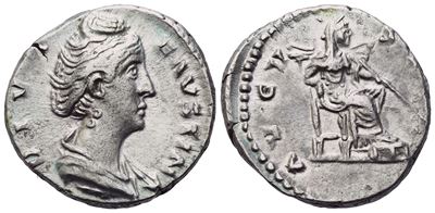 Diva Faustina i (died 141), Denarius, Rome, After 140; Ar (3,51 G; 17 MM; 6 H)