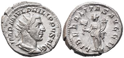 Philp i (244-249), Antoninianus, Rome, 245; Ar (4,86 G; 22,7 MM; 6 H)