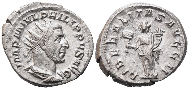 Philp i (244-249), Antoninianus, Rome, 245; Ar (4,86 G; 22,7 MM; 6 H)