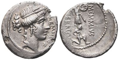 C. Memmius, Denarius, 56 Bc; Ar (3,70 G; 18,5 MM; 9 H)