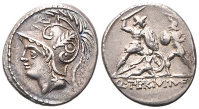 Q. Minucius Thermus, Denarius, 103 Bc; Ar (3,96 G; 19 MM; 6 H)