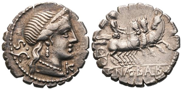 C. Naevius Balbus, Denarius serratus, 79 BC; AR (3,71 g; 18,5 mm; 6 h)