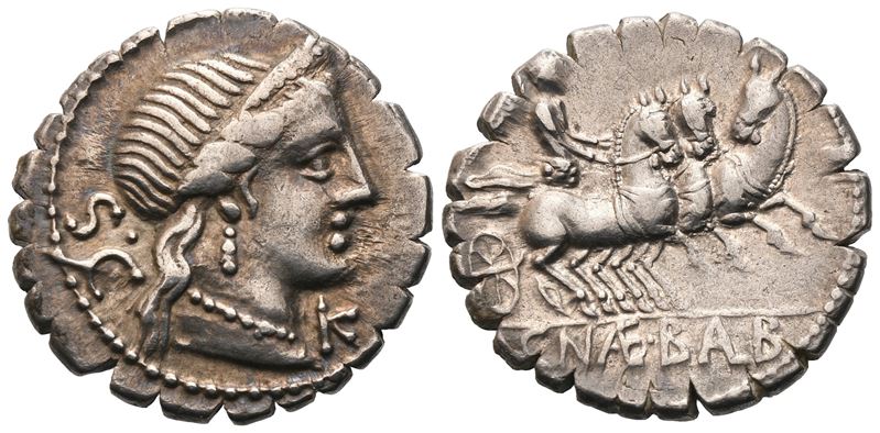 C. Naevius Balbus, Denarius Serratus, 79 Bc; Ar (3,71 G; 18,5 MM; 6 H)