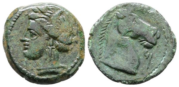 Carthaginian Domain, Sardinia, c. 300-264 BC. Æ (18 mm, 3.72 g).  - Auction Greek, Roman and Byzantine Coins	 - Bertolami Fine Art - Prague