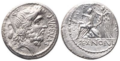 M. Nonius Sufenas, Denarius, 59 Bc; Ar (3,66 G; 17,6 MM; 6 H)