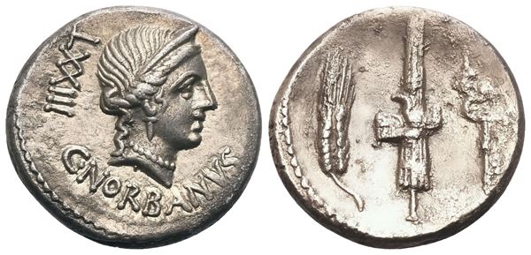 C. Norbanus, Denarius, Rome, 83 BC; AR (3,93 g; 16,8 mm; 6 h)