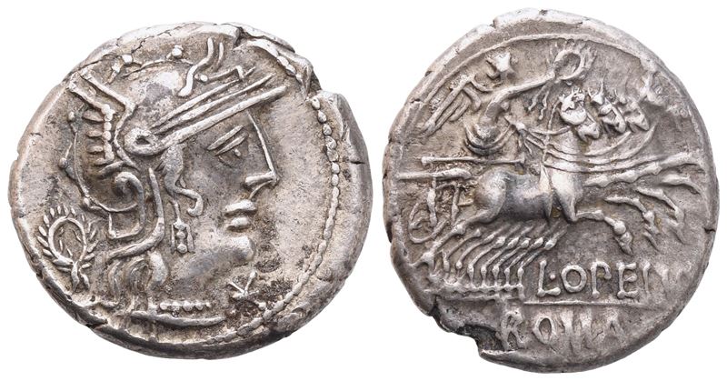 L. Opimius, Denarius, 131 BC; AR (3,95 g; 17,5 mm; 3 h)