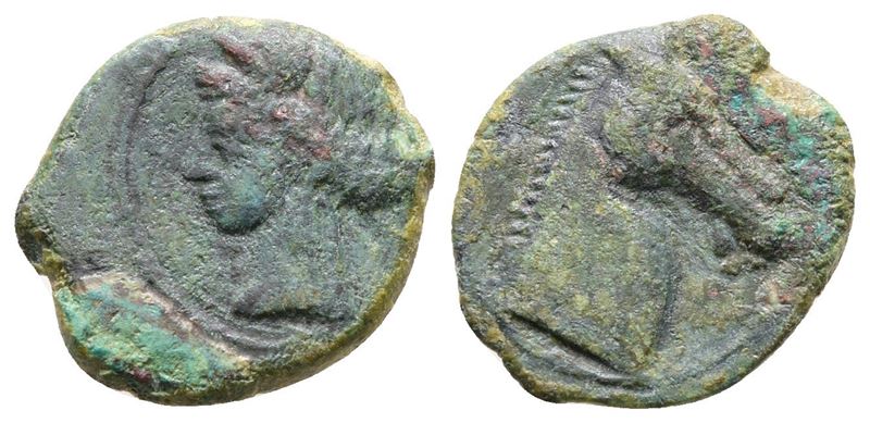 Carthage, C. 264-241 Bc. Æ Quarter Shekel (13 MM, 1.87 G).
