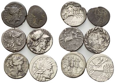 Lot Of 6 Ar Coins To Be Catalogued. Lot Sold As Is, No Returns.