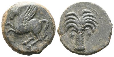 Sicily, Carthaginian Domain, C. 330-320 Bc. Æ (16 MM, 4.67 G).