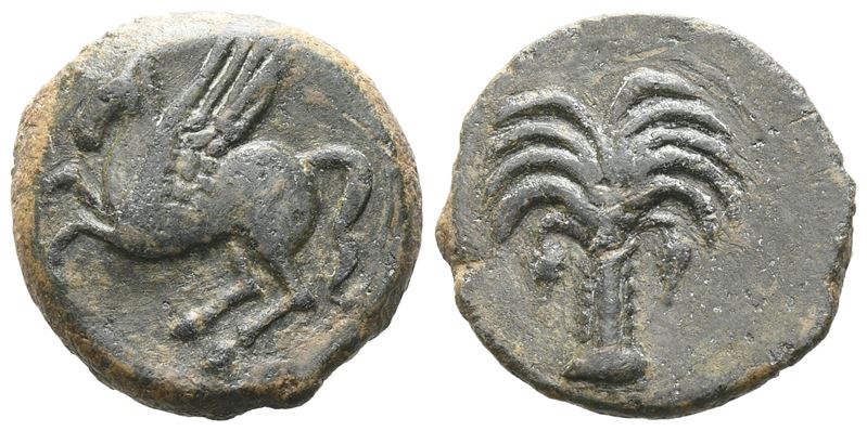 Sicily, Carthaginian Domain, C. 330-320 Bc. Æ (16 MM, 4.67 G).