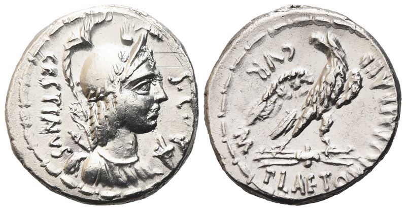 M. Plaetorius Cestianus, Denarius, 67 Bc; Ar (4,03 G; 18 MM; 5 H)