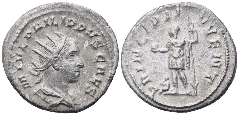 Philip II Caesar (244-247), Antoninianus, Rome, 244-246; Ar (3,63 G; 22,2 MM; 6 H)