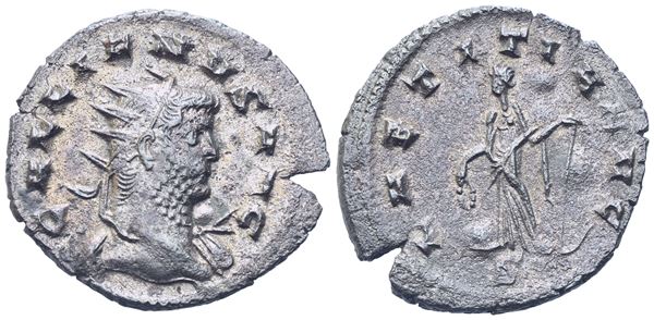 Gallienus (253-268), Antoninianus, Mediolanum, 263-264; Silvered Æ (3,06 g; 21,5 mm; 1 h)