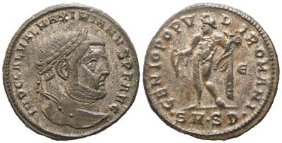 Galerius (305-311), Follis, Serdica, C. 305-306; Æ (10,45 G; 26,6 MM; 12 H)