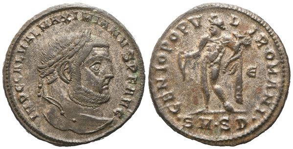 Galerius (305-311), Follis, Serdica, c. 305-306; Æ (10,45 g; 26,6 mm; 12 h)