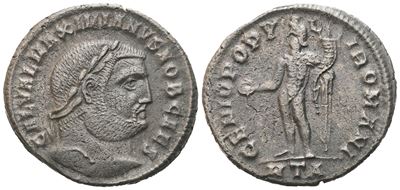 Galerius Caesar, Follis, Heraclea, 297-298 d.C., Æ (8,40 g; 27,5 mm; 6 h)