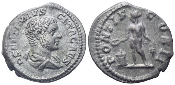 Geta Caesar (198-209), Denarius, Rome, 209; AR (3,04 g; 19 mm; 12 h)