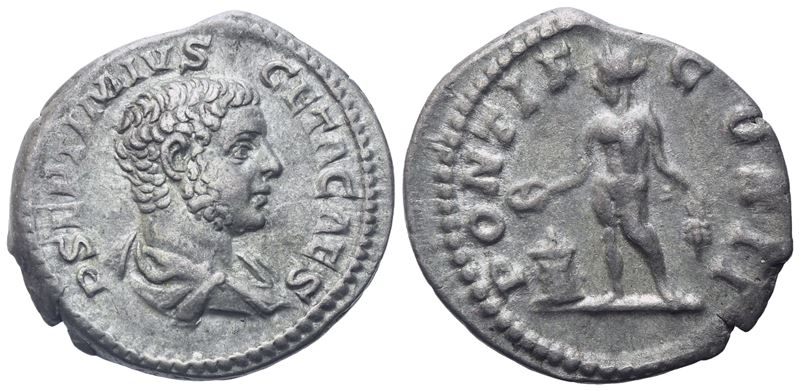Geta Caesar (198-209), Denarius, Rome, 209; Ar (3,04 G; 19 MM; 12 H)