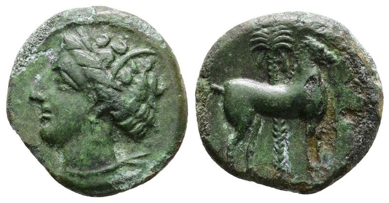 Carthage, C. 400-350 Bc. Æ (16 MM, 2.50 G).