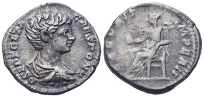 Geta Caesar (198-209), Denarius, Rome, 200-202; Ar (3,28 G; 17,3 MM; 6 H)