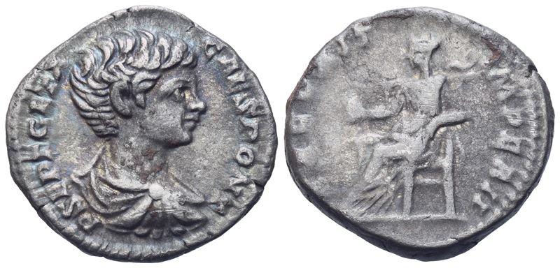 Geta Caesar (198-209), Denarius, Rome, 200-202; Ar (3,28 G; 17,3 MM; 6 H)