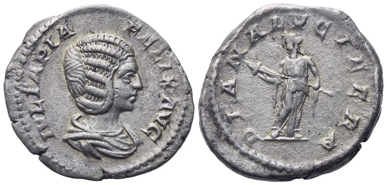 Julia Domna (193-217), Denarius, Rome, 211-217; Ar (3,48 G; 19 MM; 12 H)