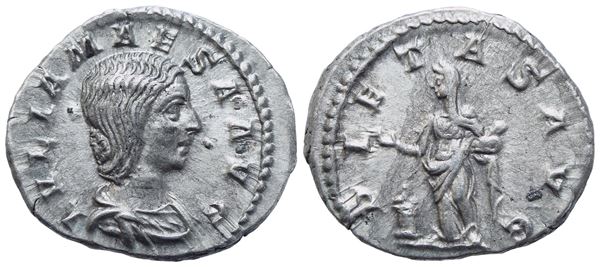 Julia Maesa, Denarius struck under Elagabalus, Rome, 222-224; AR (3,11 g; 19,5 mm; 12 h)