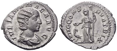 Julia Mamaea Augusta (222-235), Denarius Struck Under Severus Alexander, Rome, 222; Ar (2,61 G; 2...