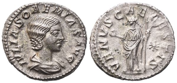 Julia Soaemias Augusta (218-222), Denarius, Rome, 220-222; AR (2,67 g; 18,5 mm; 6 h)