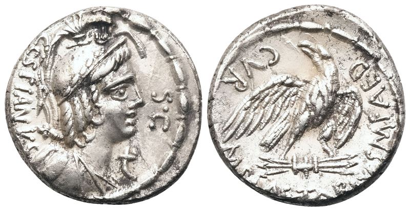 M. Plaetorius Cestianus, Denarius, Rome, 67 BC; AR (4 g; 16,8 mm; 6 h)