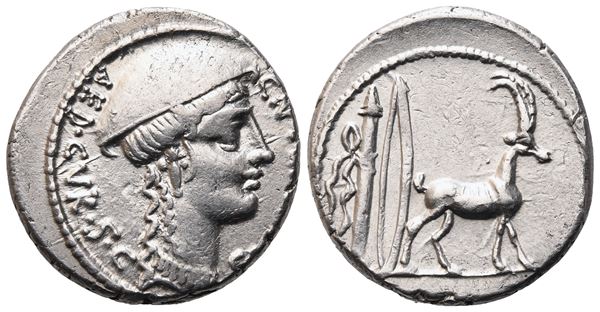 C. Plancius, Denarius, Rome, 55 BC; AR (3,89 g; 18 mm; 11 h)