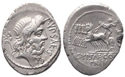 P. Plautius Hypsaeus, Denarius, 60 Bc; Ar (4,03 G; 20,2 MM; 6 H)