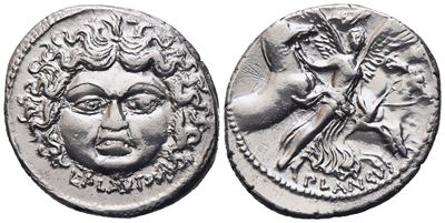 L. Plautius Plancus, Denarius, 47 Bc; Ar (3,85 G; 19,8 MM; 6 H)