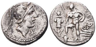 C. Publicius Malleolus, A. Postumius Sp. Albinus And L. Metellus, Denarius, Rome, 96-92 Bc; Ar (3...