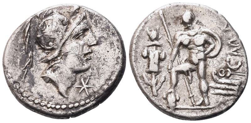 C. Publicius Malleolus, A. Postumius Sp. Albinus And L. Metellus, Denarius, Rome, 96-92 Bc; Ar (3...