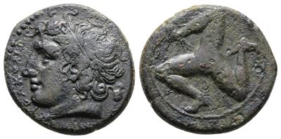 Sicily, Syracuse. Agathokles (317-289 Bc). Æ Hemidrachm (18 MM, 6.03g G).