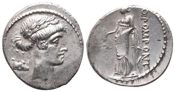 Q. Pomponius Musa, Denarius, 66 BC; AR (3,73 g; 18,3 mm; 10 h)