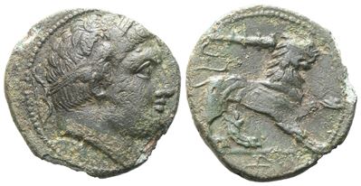 Sicily, Syracuse. Agathokles (317-289 Bc). Æ Litra (20 MM, 3.89 G).