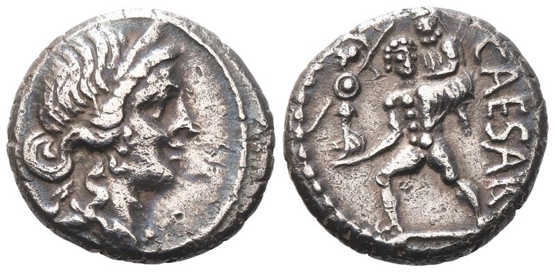 Julius Caesar, Denarius, Late 48-47 Bc; Ar (3,80 G; 16,5 MM; 6 H)