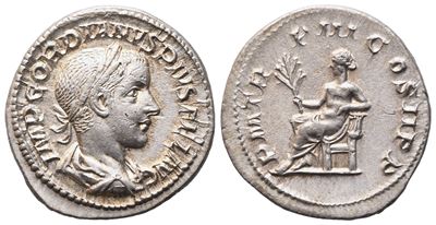 Gordian III (238-244), Denarius, Rome, 241-243; Ar (3,04 G; 20,2 MM; 12 H)