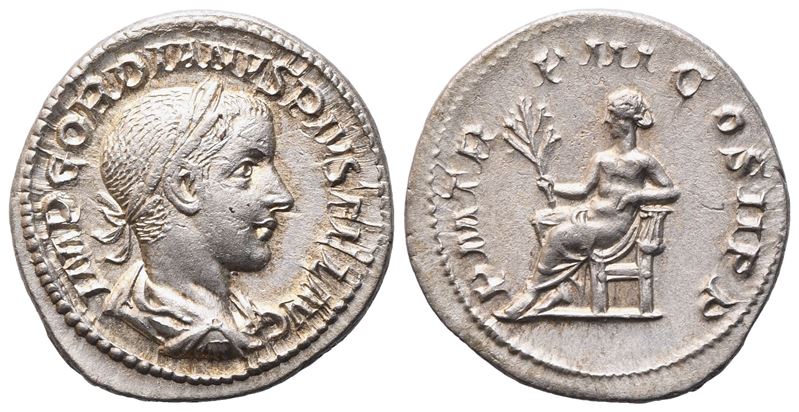 Gordian III (238-244), Denarius, Rome, 241-243; Ar (3,04 G; 20,2 MM; 12 H)