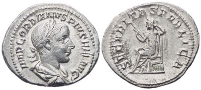 Gordian III (238-244), Denarius, Rome, 240; Ar (3,32 G; 20,8 MM; 6 H)
