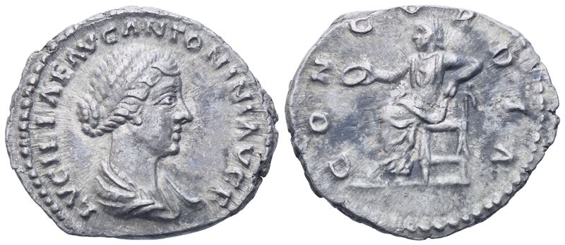 Lucilla Augusta (164-182), Denarius Struck Under Marcus Aurelius And Lucius Verus, Rome, 161-162;...