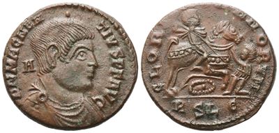 Magnentius, Gloria Romanorum – AE2 di Lugdunum