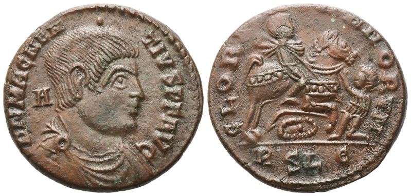 Magnentius, Gloria Romanorum – AE2 di Lugdunum